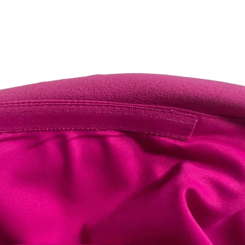 Badgley Mischka Hot Pink One-Shoulder Mini Dress